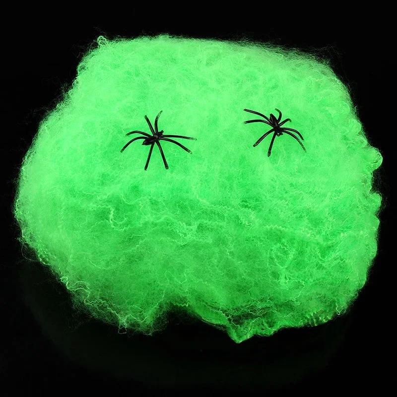 Xiaomi 2026 Halloween Stretch Spider Cotton Web Spider Silk Bar KTV Scene Decor Ghost Festival Horror Party Prop Supplies
