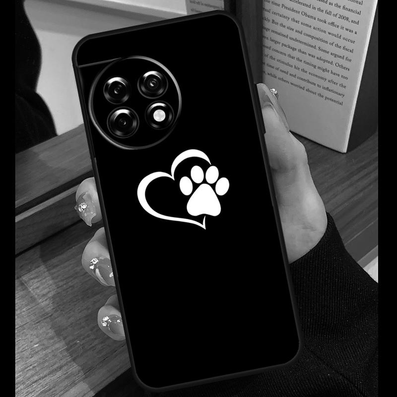 Dog Paw Case For OnePlus 15 13 12 11 10 15R 13R 12R 10T 13T OnePlus Nord 5 CE 4 3 Lite N20 N30 Cover