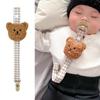 Pinzas para Chupete Sin BPA Cadena para Chupete Pinzas Sujetador Forma de Oso Correa para Chupete para Unisex Niños Niñas Bebé y Recién Nacido
