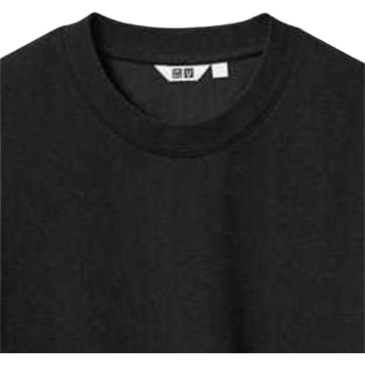 Uniqlo U Series SS24 Solid Basic Long Sleeve T-Shirt Men tops Black 465193-09