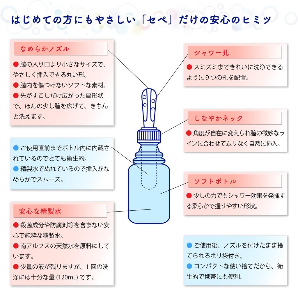 Sepe Sepe Delicate Zone Petit 6 bottles 3 bottles Vaginal Menstrual 6 Infection Plastic bag Pure purified Delicate zone Femcare [Bulk Purchase]