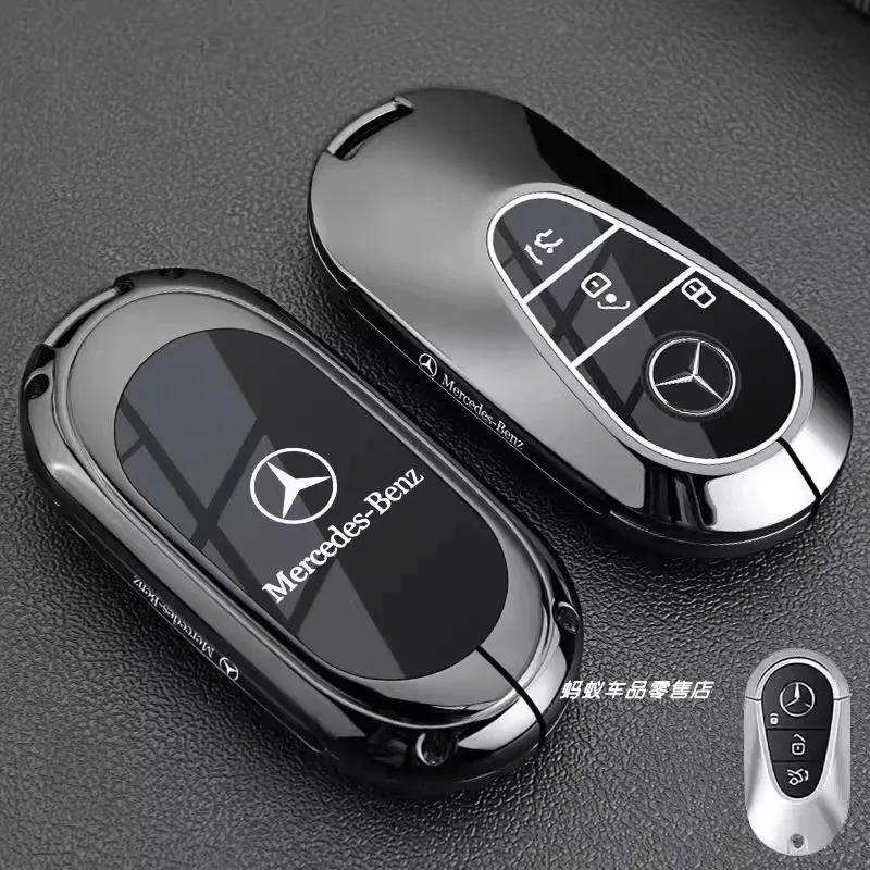 Zinc Alloy Car Remote Key Case Cover Shell For Mercedes Benz A C E S G Class GLC CLE CLA GLB GLS W177 W205 W213 W222 X167 AMG FF2