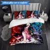 Anime Samurai Warrior's Journey 3pcs K-pop music group Bedding set,Ideal for Bedroom, Dormitory,Including Duvet Cover And 2pcs Pillowcases,Fan gifts