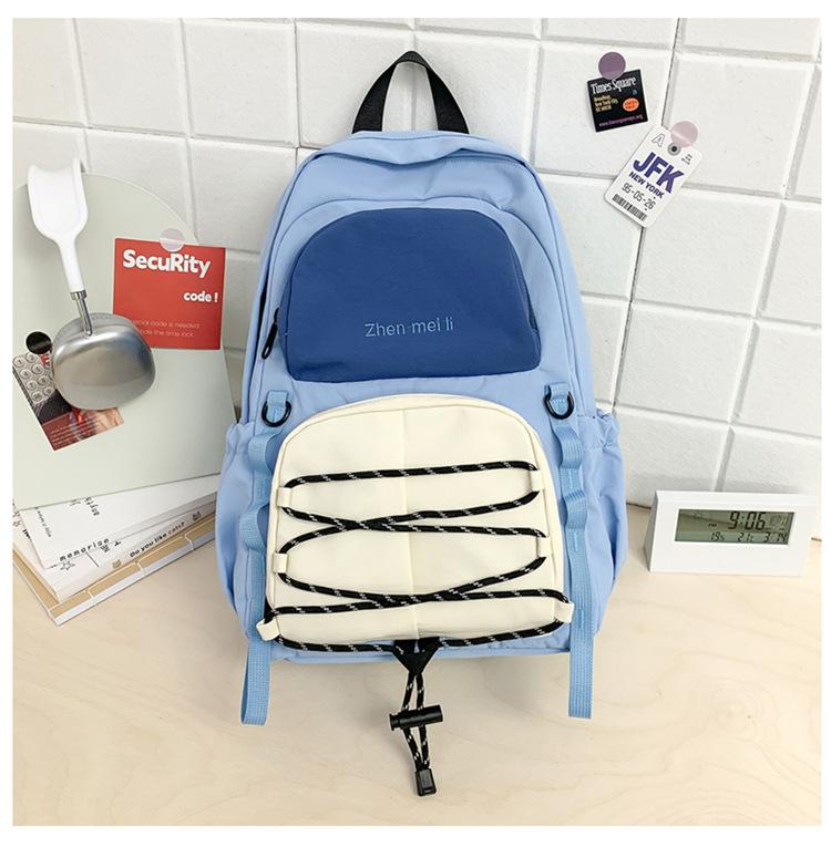 Schoolbag New Schoolbag Outdoor Travel Backpack Travel Large Capacity Lightweight Simple Fashion Women's Leisure Backpack