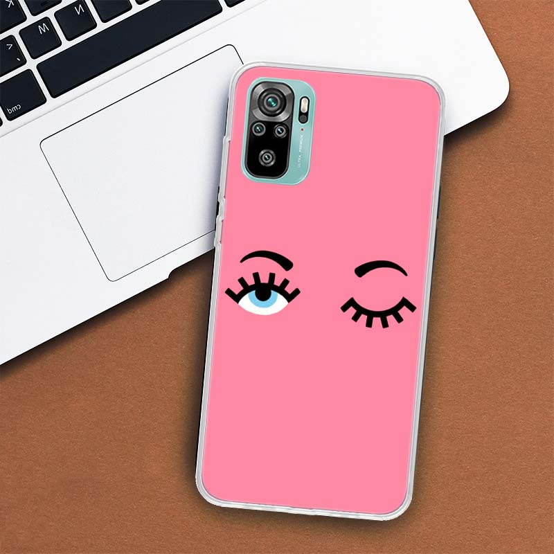 

Чехол для телефона Ferragnies Eyes Chiara для Xiaomi Redmi Note 12 10 10S 9 9S 9T 8 8T 11T 11S 11E 11 Pro Plus 7 5 5G Coque Cover Redmi Note 12 Pro 4G