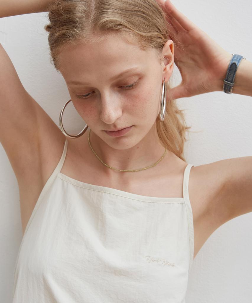 Nigaennikol Mood Sleeveless Long Dress_Cream