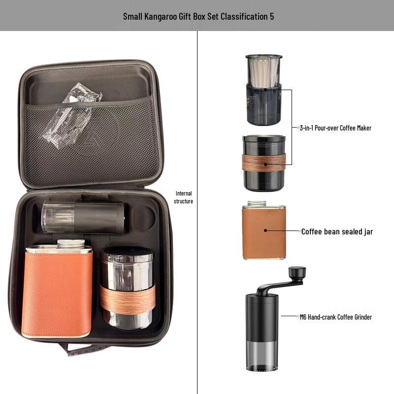 Hand-Pour Coffee Maker & Grinder Set