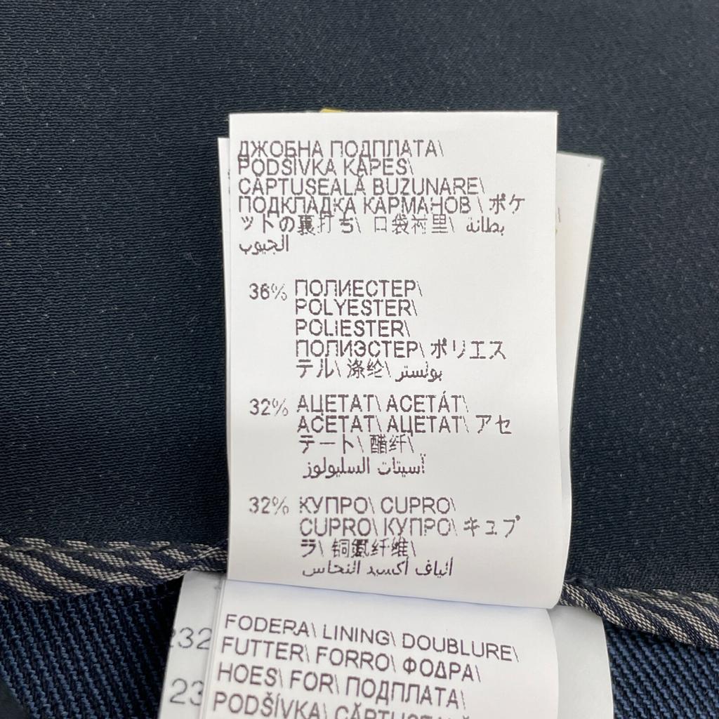 Brunello Cucinelli Navy 23 Years MP097P8239 Monile Decoration 1P Tapered Pants Bottoms 36 NavyUsed