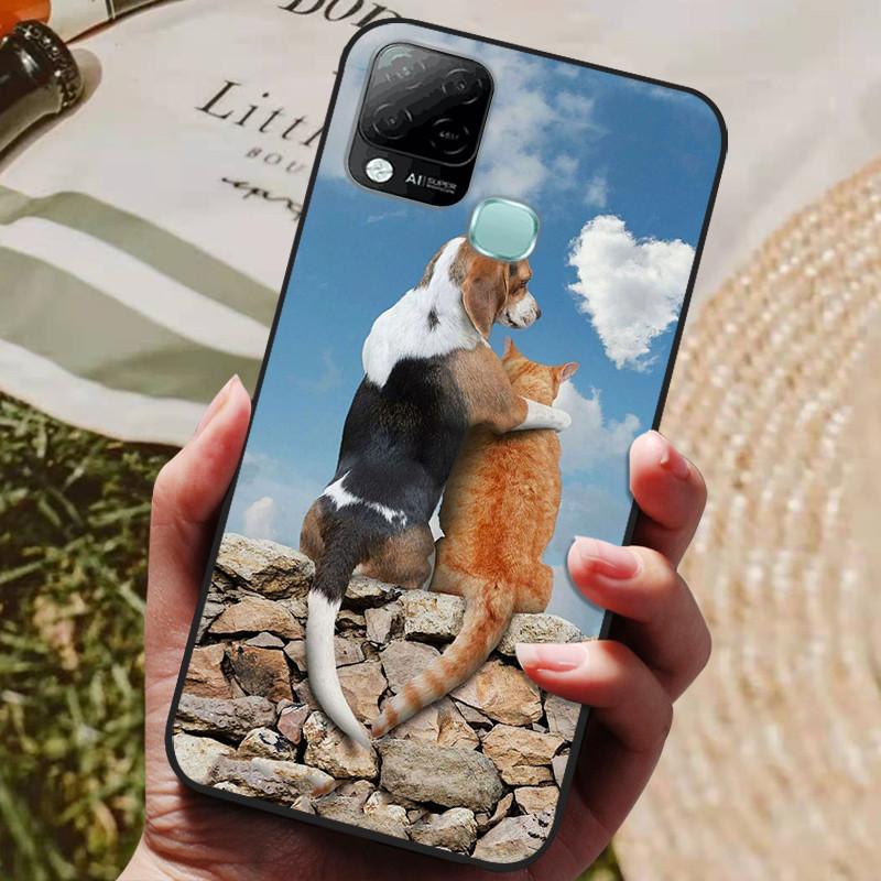 For Infinix Hot 10T Case Phone Cover Soft Silicone TPU Back Cases for Infinix Hot 10S NFC Case X689 Coques Hot10T  Hot10S Fundas
