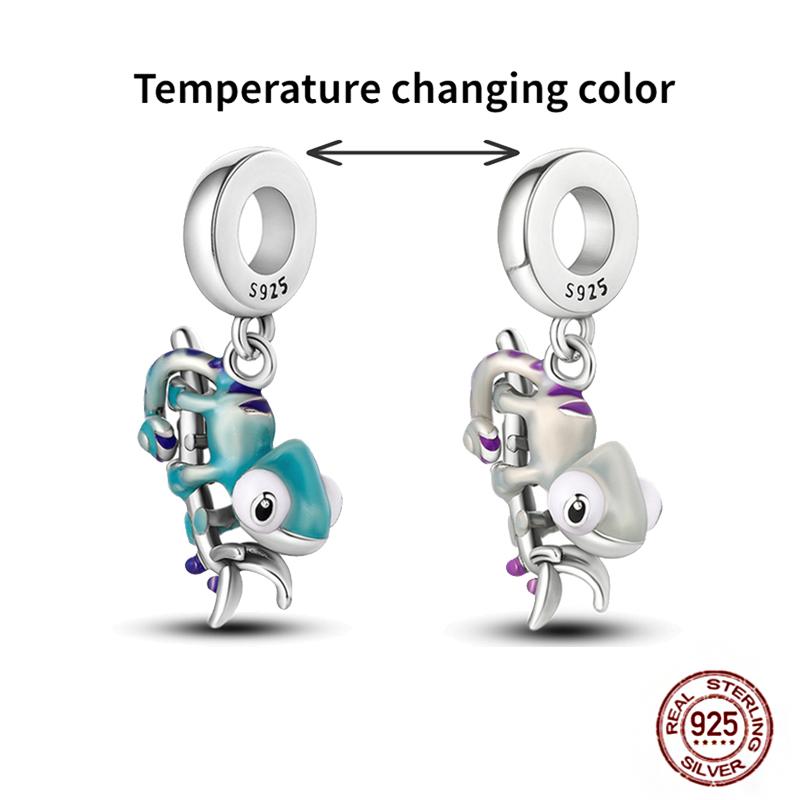 Fit Original Pendant Animal Charmscopper Pink Heart Pet Cat Dog Blue Owl Squirrel Beads Bracelet Women Diy Birthday Jewelry