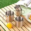 Lightweight Handle Water Cup Titanium Pot 260/350/600/660ML