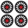4pcs RC Metal Wheel Hubs with Screw Cap for Traxxas  Axial  Hsp  Redcat  Tamiya  Hpi RC Crawler