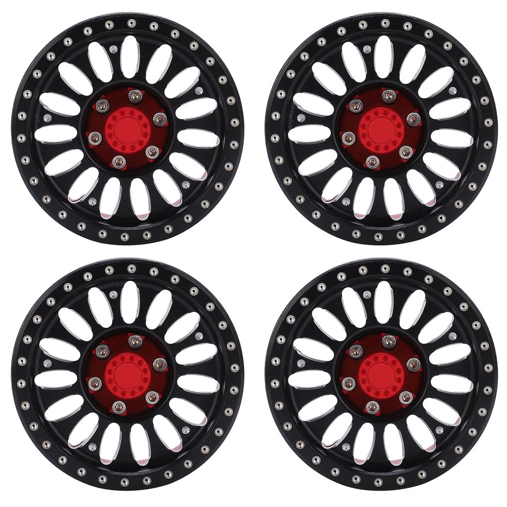 4pcs RC Metal Wheel Hubs with Screw Cap for Traxxas  Axial  Hsp  Redcat  Tamiya  Hpi RC Crawler