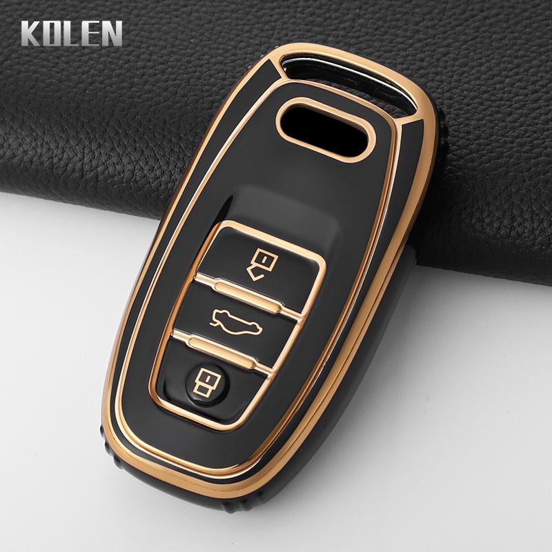 TPU Car Remote Key Case Cover Shell Fob for A1 A3 8V A4 B8 B9 A5 A6 C7 A7 A8 Q3 Q5 Q7 S4 S6 S7 S8 R8 TT Accessories Keyless