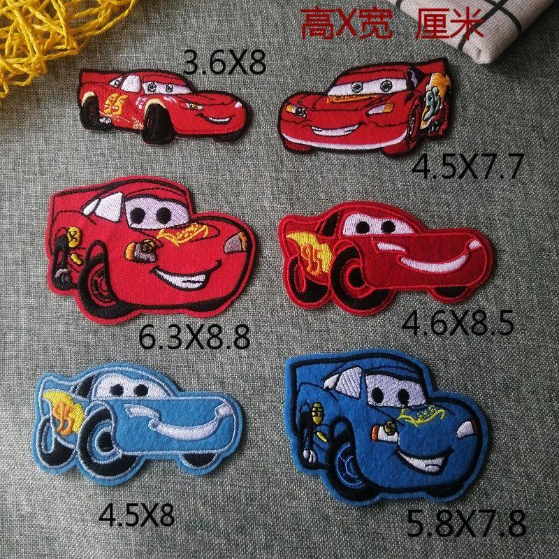 Lightning McQueen Pixar ironing, ironing and sewing patches, cute creative clothing decoration cartoon decals holiday gift