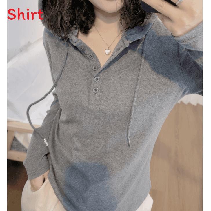 Camiseta Sudadera Minimalista de Manga Larga con Empalmes para Ropa Casual de Ocio