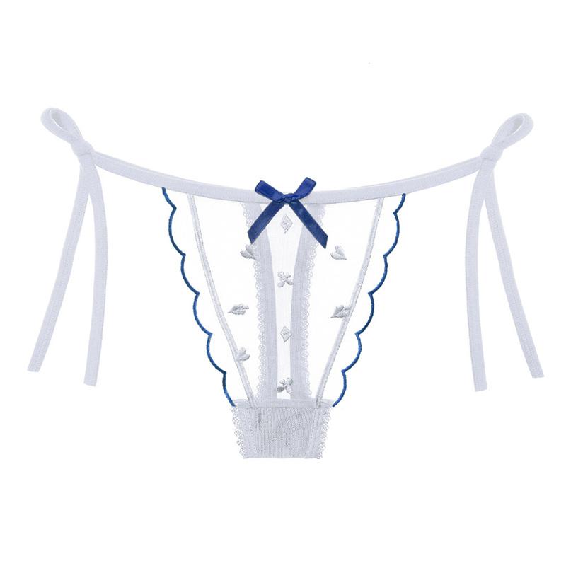 Dámske tangá G-string Priehľadné nohavičky Čipkovaná sexy spodná bielizeň Sexy slipy Spodky
