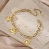 Vintage Hollow Horseshoe Pendant Bracelet Simple Fashion Women Jewelry