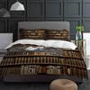 Ancient Library Book Bedding Set 3pcs Boys Girls Duvet Cover Pillowcase Kids Adult Quilt Cover Double Bed Set Home Textile