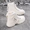 Large Size 2026 High-top Fashion Velvet Warm Women's Autumn and Winter New Thickened Cotton Shoes Martin Boots