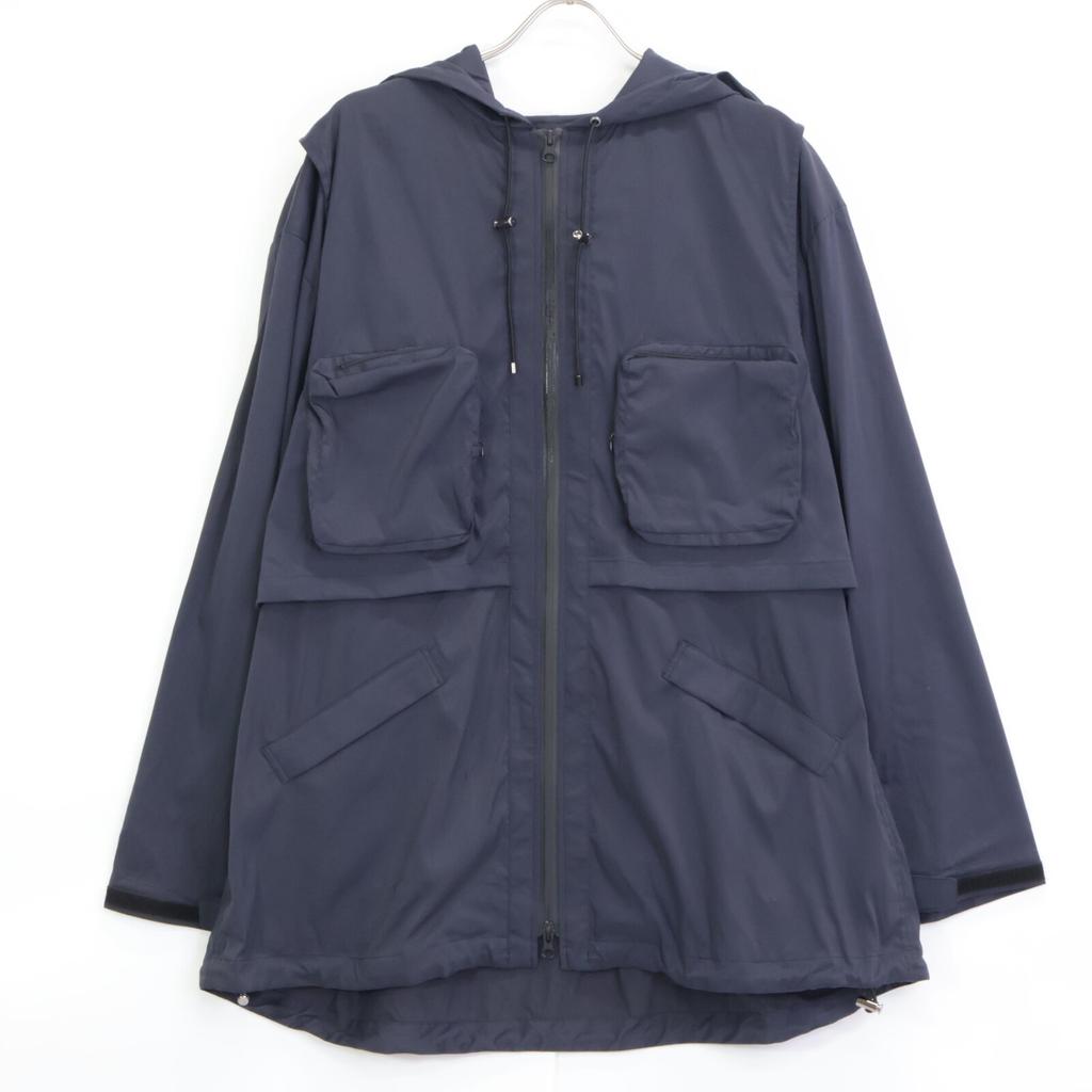 TAE ASHIDA [Herren] Marineblauer Luxus-Nylonparka Oberteile L MarineblauGebraucht