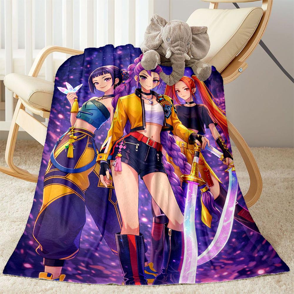 Huntrix: Future Heroes Unite Blanket Ultra-Soft Suitable for Bedding Couch Office Chair for All Seasons Warmthful Decor