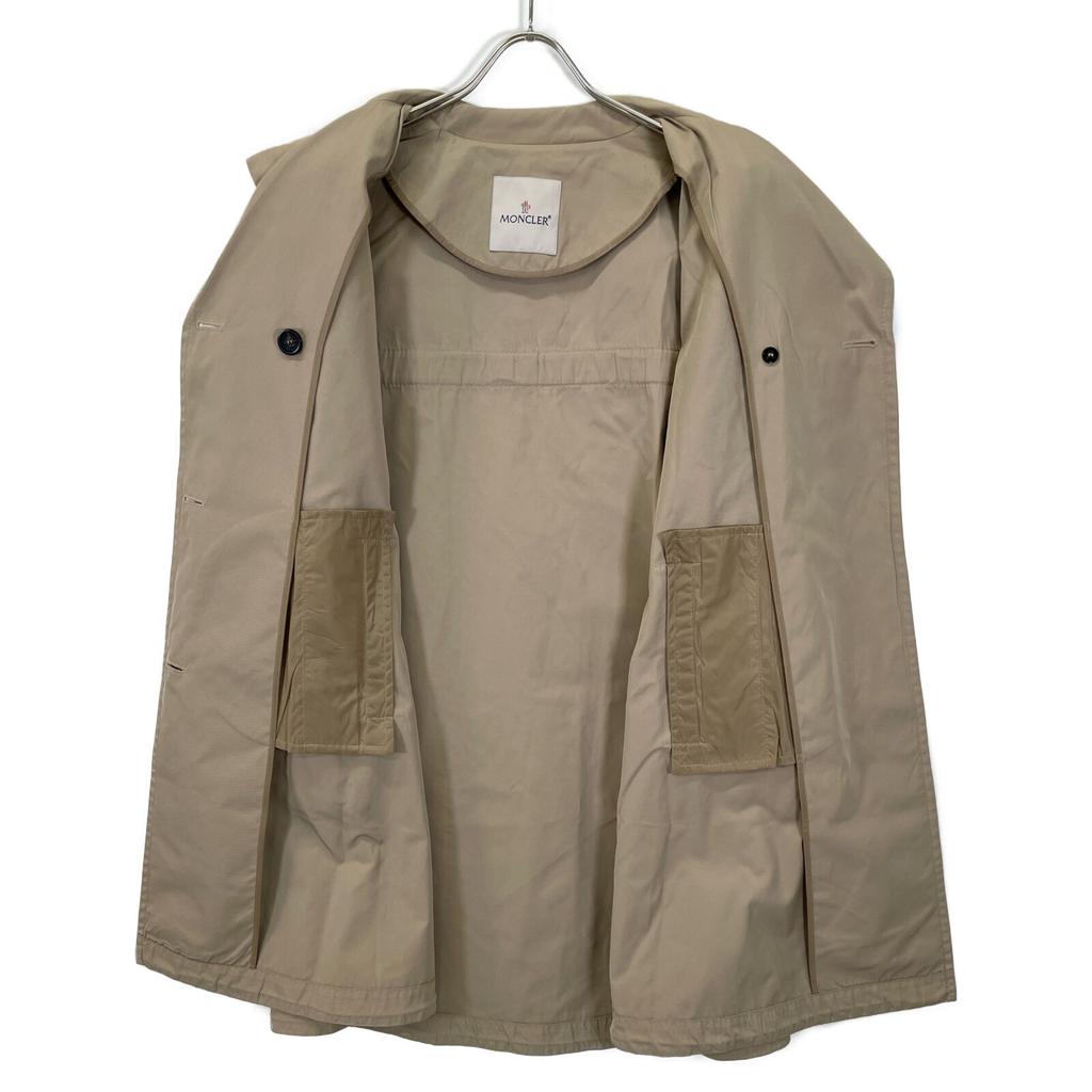 MONCLER Beige NACRE soutien collar coat coat O beigeUsed