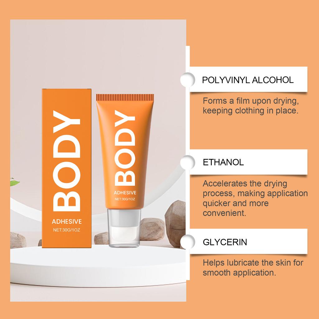 The Body Anti-glare Gel Is Mild And Its Ingredients Do Not Irritate The Skin. The Body Gel Is Suitable For Deep V-necks And Exposed Shoulders,30ml