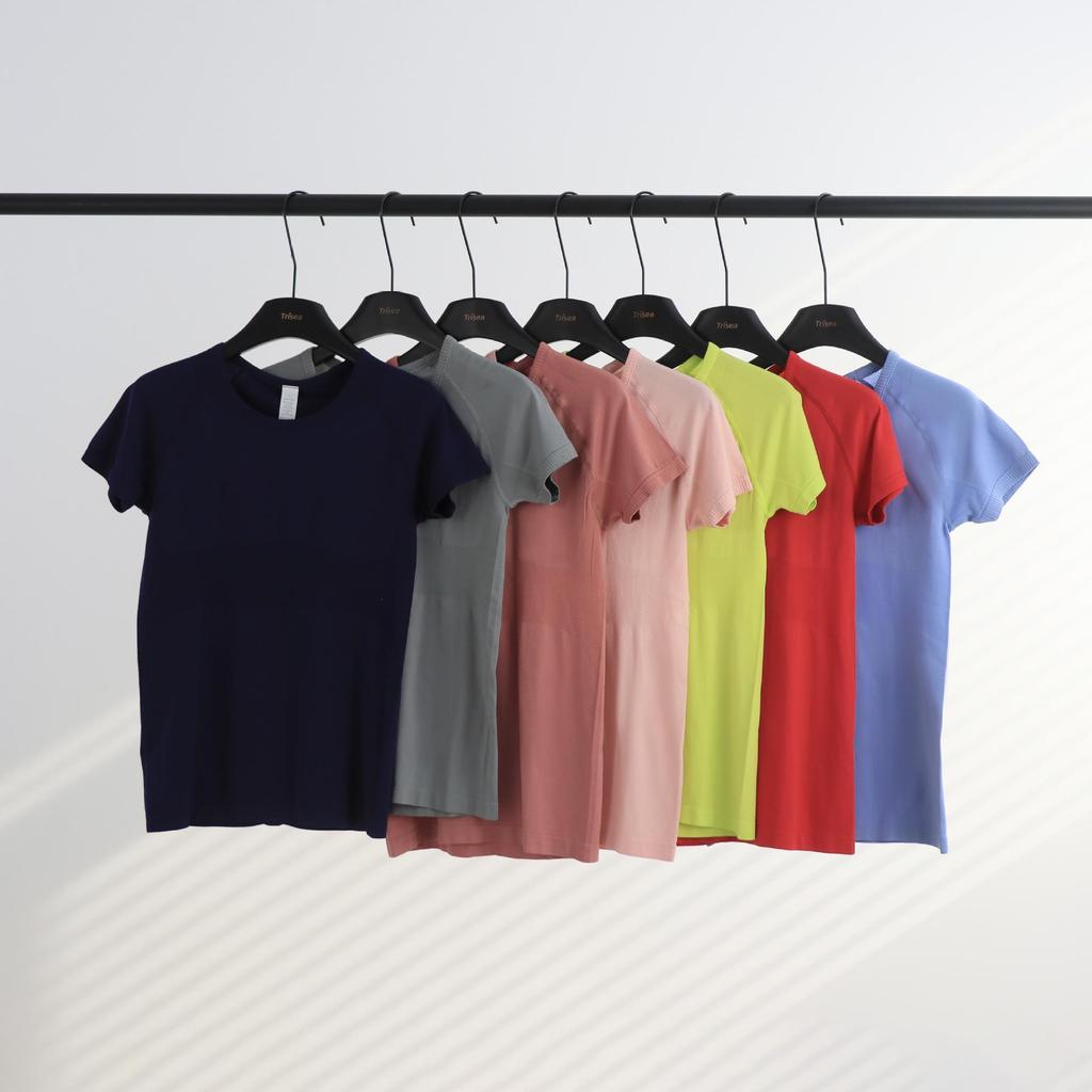 In Stock: Women's LU3.0 Short Sleeve Round Neck Yoga & Running Slim Fit T-Shirt