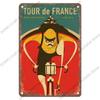 Hisun Tin Sign Vintage Bicycle Poster Metal Signs Plaque Retro Bike Cyclocross Metal Plate Tin Sign Garage House Wall Decor Xcm