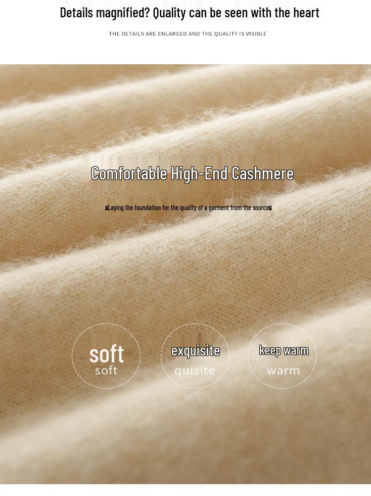 Women's Cashmere Long Sleeve Knitwear: Versatile, Stylish, Slimming Half-High Neck Sweater for Autumn/Winter