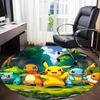 1pc Pokemon Pikachu Chair Carpet for Office Non-Slip, Soft & Comfortable, Carpet for Office, Gaming, Lightweight Round Floor Mat Yy251021044
