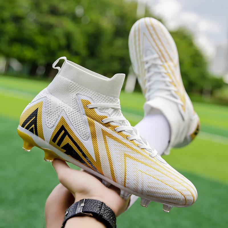 Profesjonalne Męskie Buty Piłkarskie Zielone Wysokie Korki Treningowe Piłkarskie Męskie Outdoor Antypoślizgowe FG TF Buty Piłkarskie Futsalowe Dla Mężczyzn