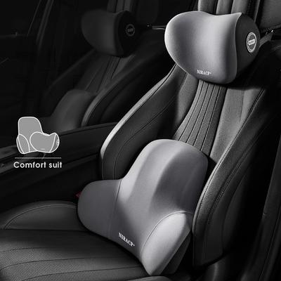 Memory Foam Car Neck Pillow Protective Lumbar Back Support Breathable Car Headrest Cushion Relieve Stress Car Seat Pillow