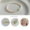 Elegant Bright Light Pearl Bracelet for Women, Hetian Jade Bracelet Chinese Style Light Luxury Gift