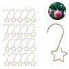 Christmas Wreath Star Hooks for Christmas Tree Hanging Pendant Ornament Metal Star Decorations Hook Xmas Home Decor