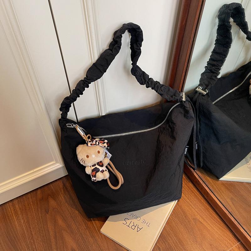 Canvas tote large-capacity bag women's 2025 spring and summer new shoulder bag fashion casual messenger bag