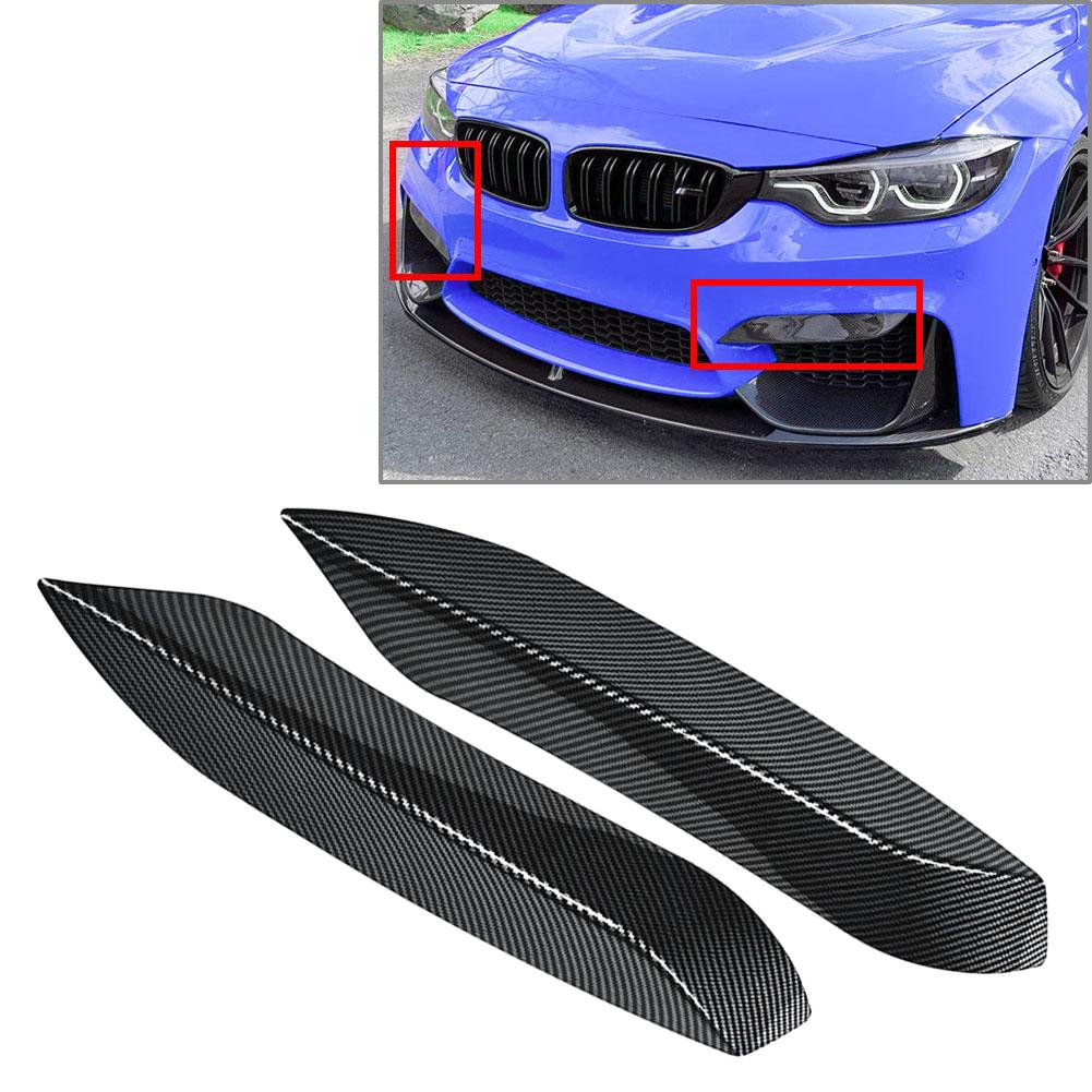 1Pair Car Front Bumper Side Splitter Spoiler Trim For BMW F80 F81 M3 F82 F83 M4 2014- Only Fit For M3 M4 Original Bumper