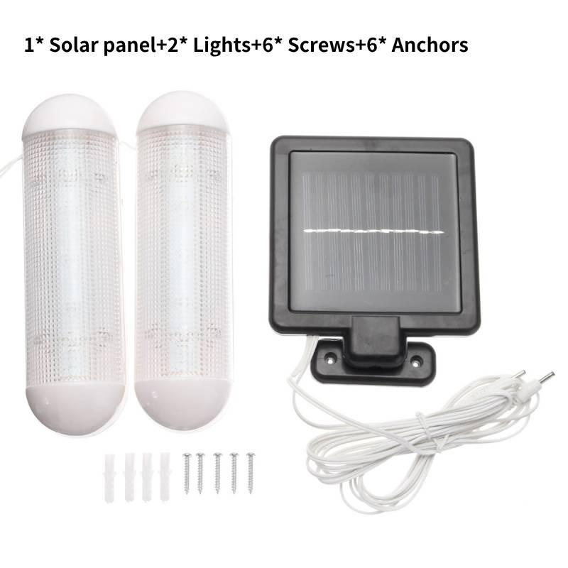 Solar Shed Powered Lights Led Light Rechargeable Garage Indoor Outdoor Garden