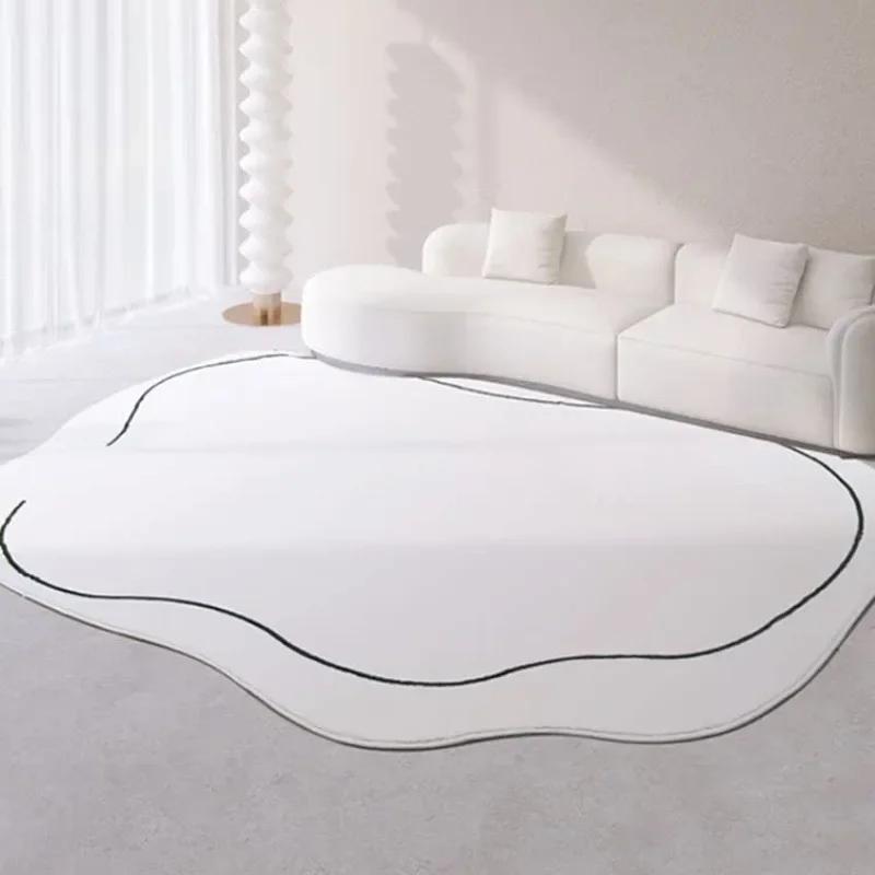 Living Room Carpet In Solid Color, Soft Plush, Bedroom Carpet, Large Floor Mat Beside The Bed, Home Decoration