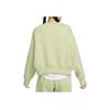 Nike Solid Color Casual Crew Neck Loose Sweatshirt Women Sweatshirt Green DQ5762-371
