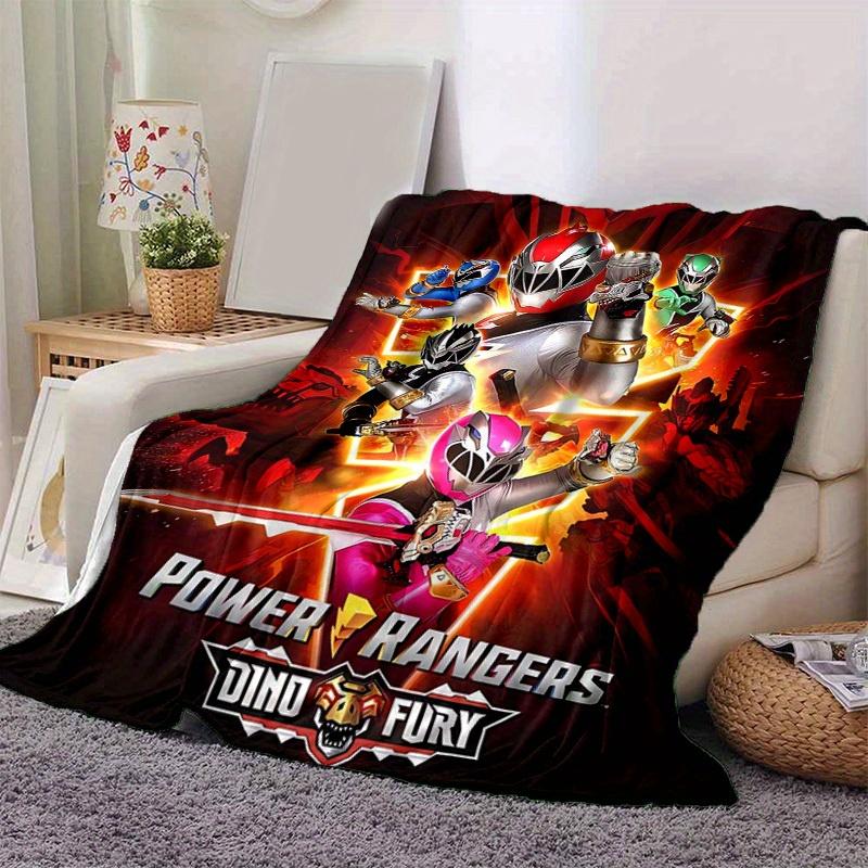 1pc Power Rangers Dino Fury: Cozy Home Decor Blanket, Perfect Gift! Bedroom, Living Room, Travel, Camping, Car, Beach, Office Naps, Ideal Sofa Blanket