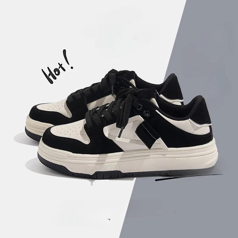 

2024 Fall New Shoes Men Casual Fashion Brand Niche Design Sense Fashion Men s Shoes 39 чёрный