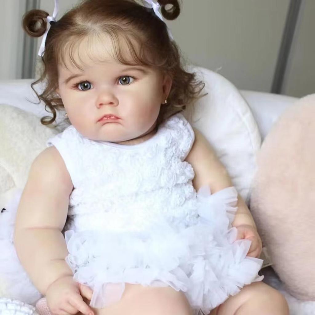 60cm Realistic Baby Girl Doll Charlotte Reborn Doll Life Like Baby Doll For Children Gift