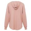 Autumn Winter Women Casual Loose V Neck Hoodie Top Solid Color Single Breasted Shirt