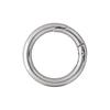 round carabiner round key ring 10 pieces back charm Connecting metal fittings back accessories outdoor silver small 3.6cm Wire 5mm x outer diameter