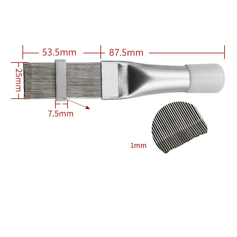 Stainless steel Fin Comb Radiator Condenser Cleaning Brush Air Conditioning Condenser Evaporator Fin Straightening Combing Tools