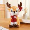 Latest Christmas Scarf Deer Doll Pillow Kawaii Stuffed Plush Toy Doll Cartoon Anime Cute Children's Birthday Gift Fun Doll