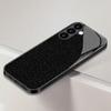 Black Leopard Print Tempered Glass Phone Case Suitable for Samsung Galaxy S26 S25 S24 S23 S22 S21 S20 FE/Ultra/Plus Anti Drop
