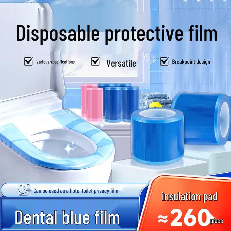 Portable Disposable Hygiene Barrier Film синий